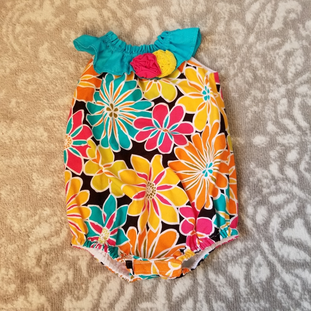 Hawaiian Romper, 9-12 Mo.